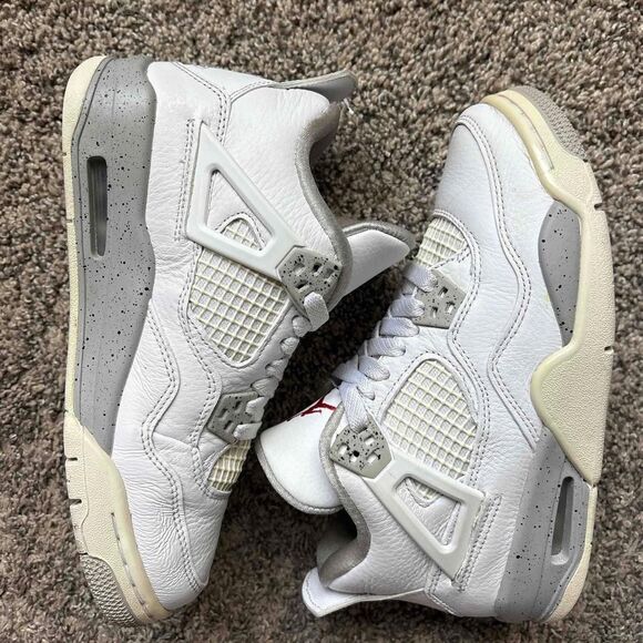 Nike Air Jordan 4 Retro White Oreo Size 5 Youth (Size 6.5 Women's) - Picture 8 of 8